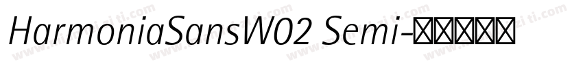 HarmoniaSansW02 Semi字体转换